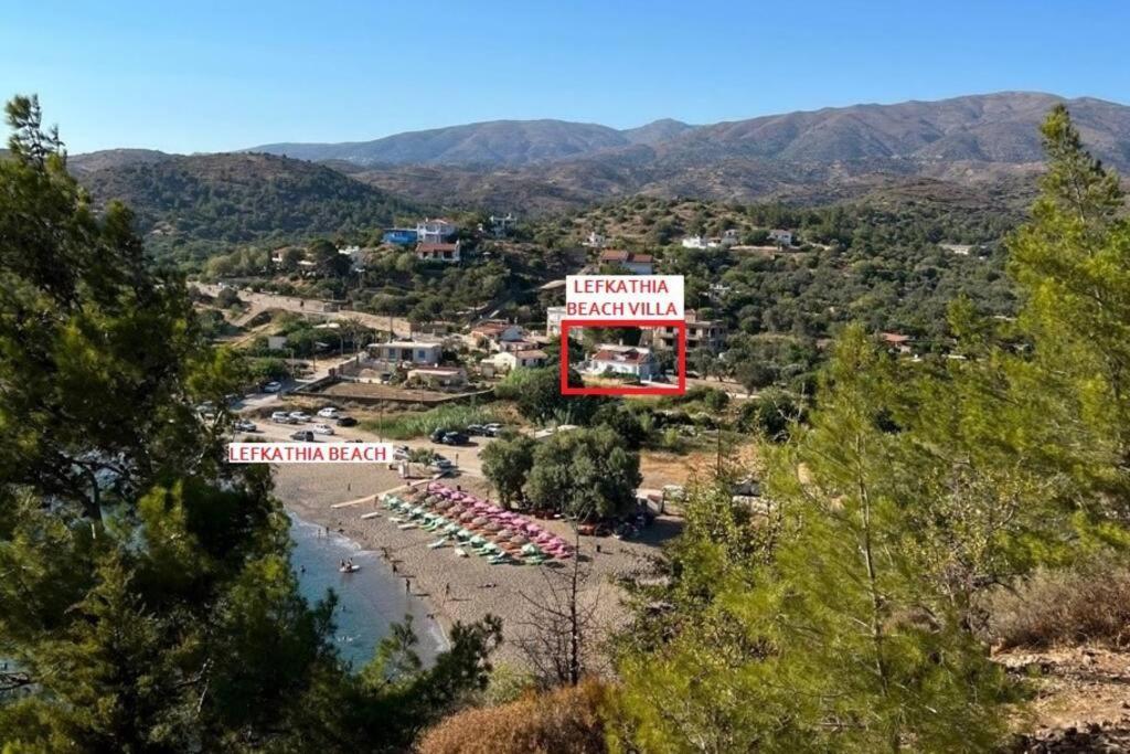 Lefkathia Beach Villa - Gated Beach-Front Private Villa At Lefkathia Beach, Chios! Volissos Exterior foto